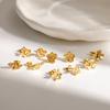Flower Diamond Stud Earrings With Gold Plating For Women Gift Fashion Jewelry