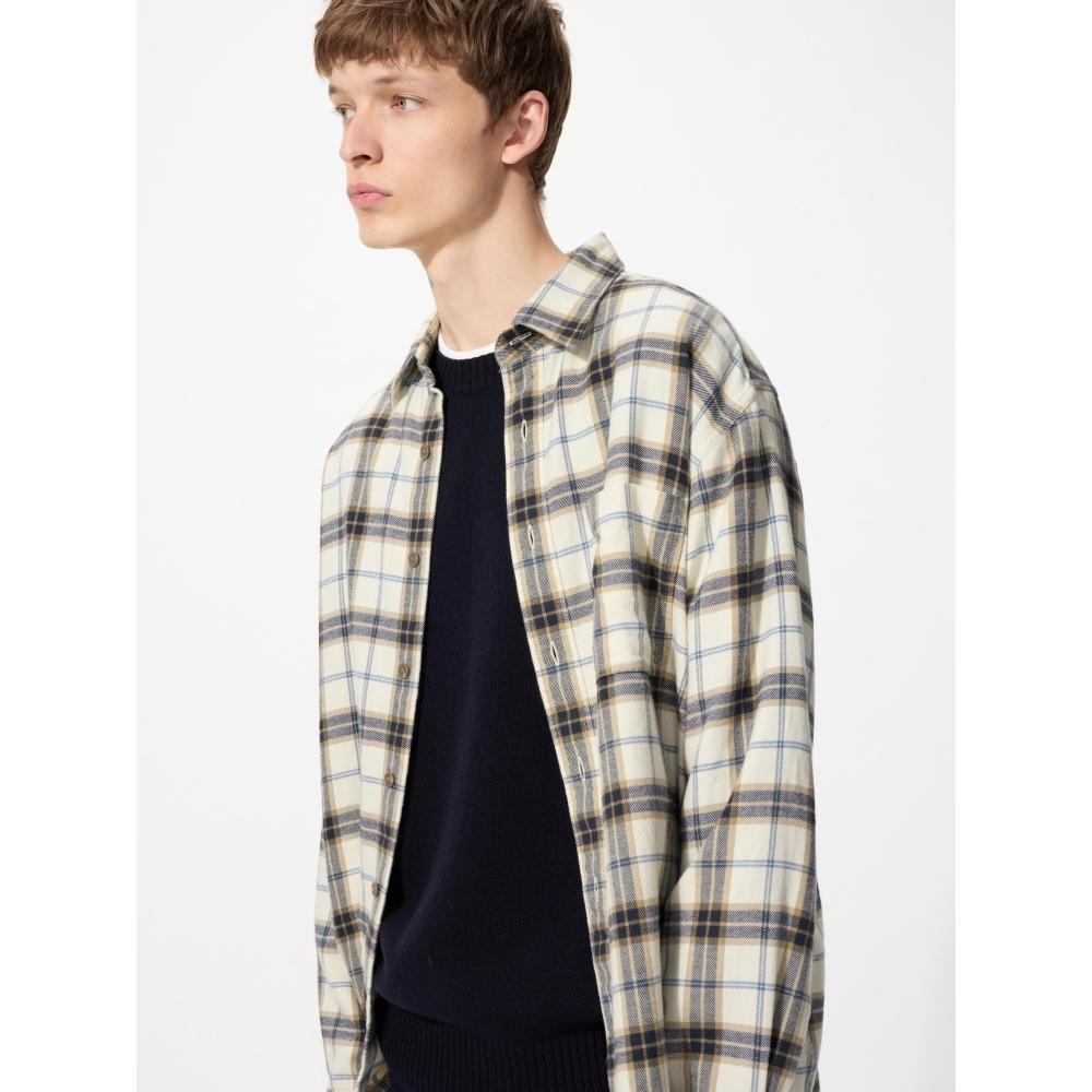Uniqlo Flannel Check Shirt  Long Sleeve  B