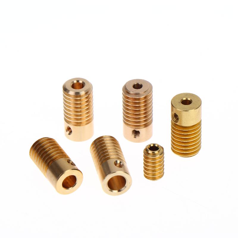 1 Pcs 0.5M Deceleration Worm Gear 065/151 Turbine 3.175/3/4/5/6 Mm Deceleration Worm Wheel