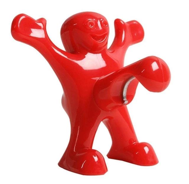 Novelty Reusable Little Red Man Funny Wine Beer Bottle Opener Set Creative Wine Stopper Household Tools Bar Kitchen Accessories