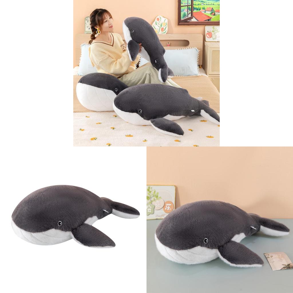 Peluche Balena Blu Collezione Animali Morbido Peluche Regalo Per Bambini