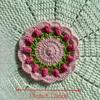 1PC Handmade Crochet Rose Coaster DIY Knitted Flower Insulated Cup Mat Mini Bouquet Creative Design Gift for Home Office Decor