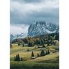 Beautiful Dark Green Forest Foggy Mountain Landscape Nature Scenery Poster Canvas Painting Wall Art Pictures Home Room Decor
