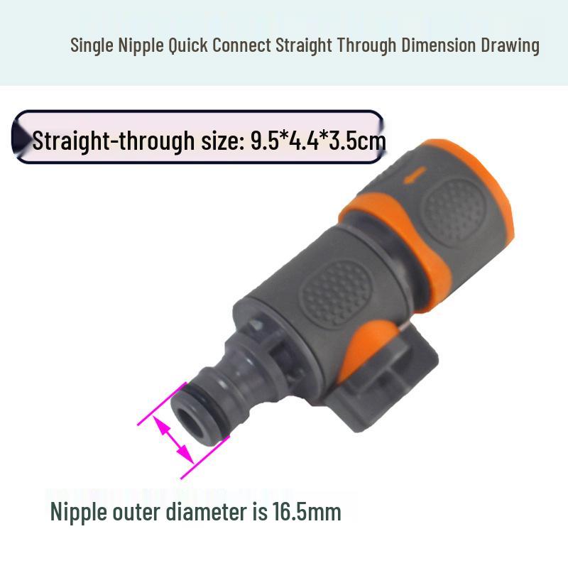 Two-Way/Three-Way Plastic Diverter Valve with Quick Connector for Water Pipes