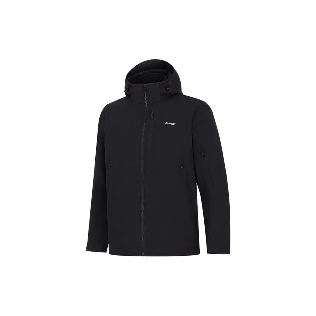 Li-Ning 3-In-1 Solid Color Hooded Sports Jacket Men Outerwear AWBT015-5