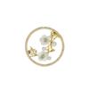 Chinese-style Corsage Women's Hollowed-out Shell Plum Blossom Brooch, Elegant Retro Anti-exposure Pin