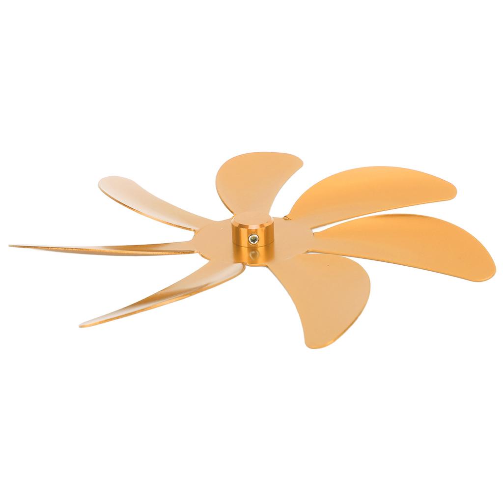 Stove Fan Aluminum Alloy Blade 7 Blades Easy Installation Universal Fireplace Fan Blade Replacement for Fireplace Fan