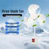 Three-Blade Ultra-Quiet Fan with Strong Wind, Stepless Adjustment, Three-Pin Plug—for Home, Kitchen, and Bedroom (Model SY55).