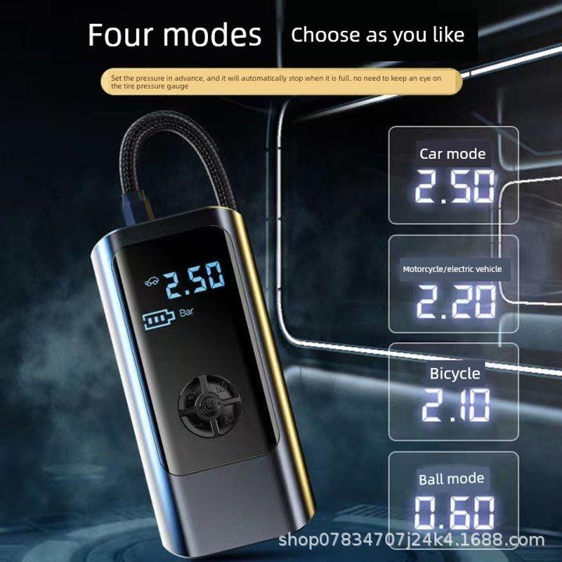 German Imported Wireless Car Air Pump Portable Electric Tire Inflator for Cars, Electric Vehicles, and Motorcycles