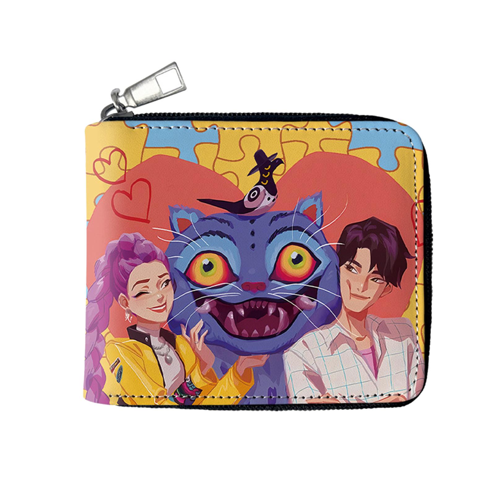 

Детский милый складной кошелек с мультяшным принтом и красочной иллюстрацией – Компактный и удобный для ношения на каждый день One Size белый