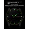 Top Brand New Fashionable Men's Watch Men's Waterproof Tungsten Steel Calendar Quartz Wrist Watch