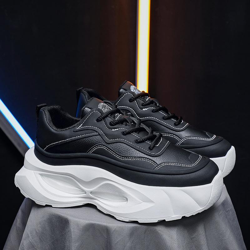 2025 summer new ins men's shoes trendy shoes casual board shoes little white shoes versatile thick-soled heightening sports dad shoes