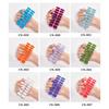 16 Strips Nail Stickers Full Cover Nail Decal Full Nail Wraps DIY Nail Art Decal