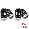 DSYCAR 4Pcs Aluminum Alloy Tire Valve Caps Automobile Tire Caps Anti-Leak Valve Suitable For Motorcycles Car Bicycles