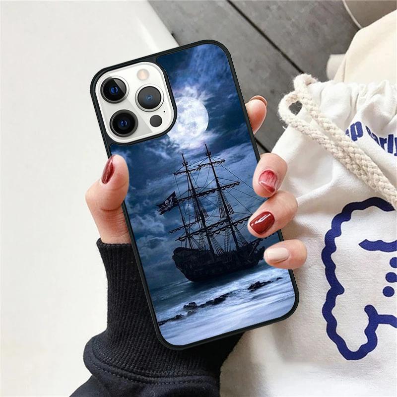 Sailing Pirate Ship Phone Case Cover For iPhone 17 Air 12 Plus Max for iPhone 17 Air 15 16 11 13 14 Pro Max Fundas