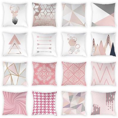 Simple Geometric Lines Decorative Pillowcase Office Living Room Car Ornaments Home Pillowcase