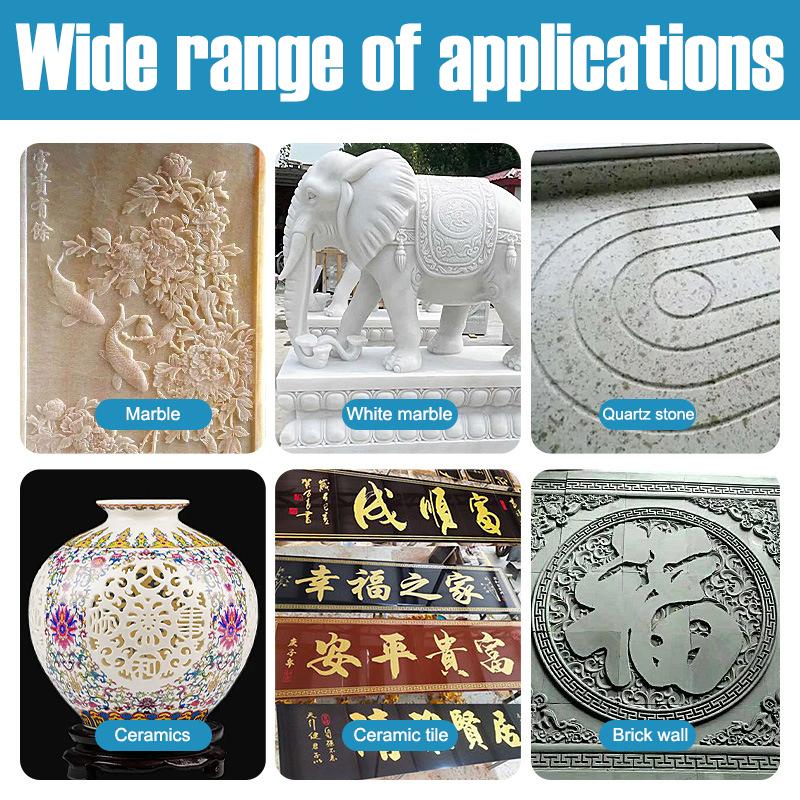 40mm Stone Carving Blade Engraving Diamond Saw Blades Dry Cutting Disc Grinding Wheel 6mm Shank for Stone Ceramic Porcelain Tile