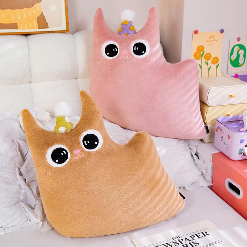 Soft cat throw pillow plush toy doll cat doll home pillow cushion girl doll