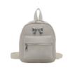 Bow Backpack Women'S Niche Style Casual Fashion Girls Bucket Schoolbag Lightweight Small Travel Backpack