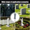 Flower Vase For Cemetery Resin Angel Carving Ground Stake Artificial Flowers Holder Grave Vase For Mom Dad Friends Relatives