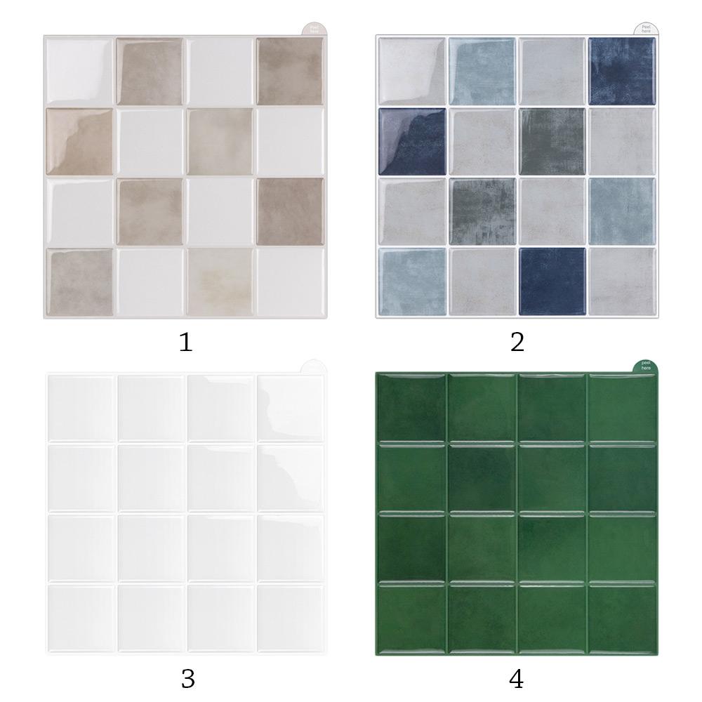 Waterproof Self Adhesive Tile Wall Stickers Oil-proof Anti Fouling Wallpaper Moisture-proof DIY Stove Sticker