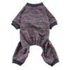 Dog summer thin striped breathable dog summer thin polyester elastic four-legged pet summer clothes