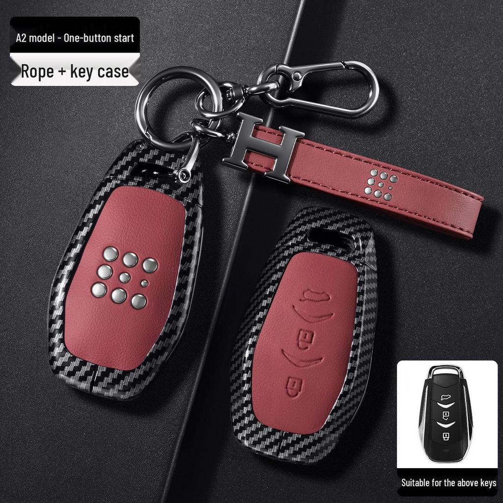 Landian Blue Electric E5 PLUS Key Case for DE-i Honor Version with Car Buckle Shell Modification