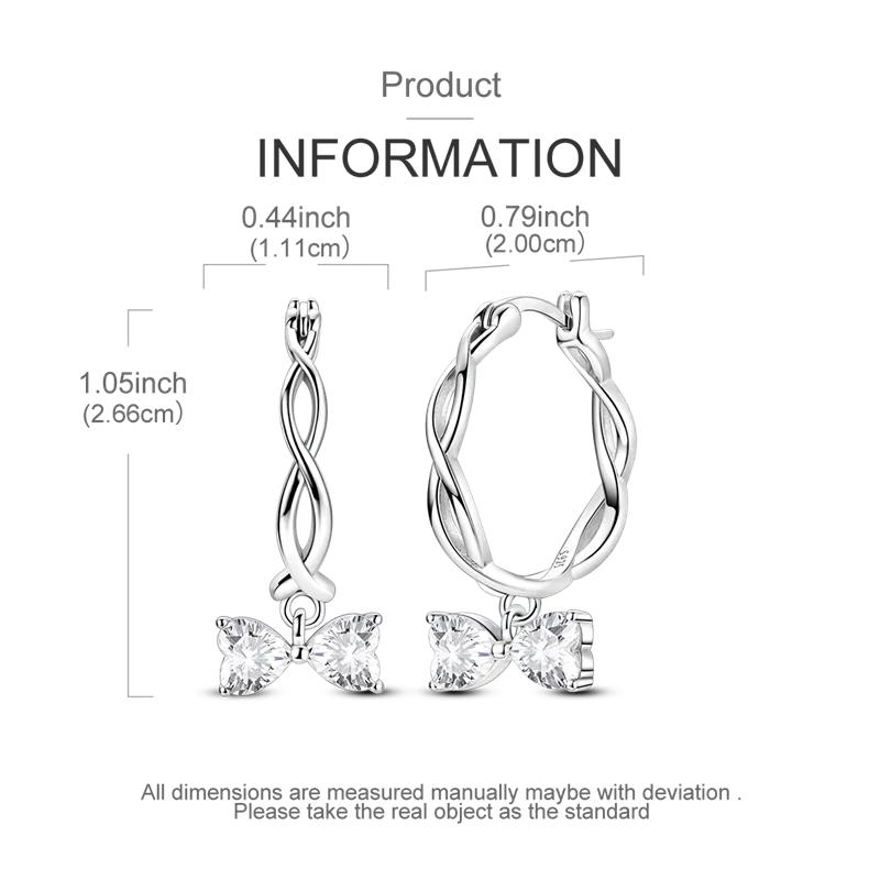 925 Sterling Copper Lucky Guardian Ear Zircon Original Design Earrings Color Zircon Making for Women Girl Wedding Party Gifts