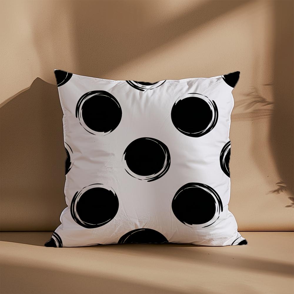 Polka Dot Throw Pillow Cover Case for Sofa Home Decor Cushion Pillowcase Modern Chic Decorative 40x40cm