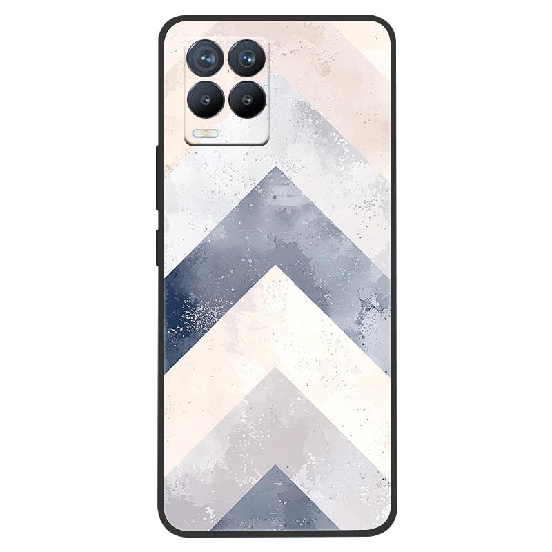 Funda para Realme 8 Pintura de Mármol Suave Mate Silicona Trasera para Realme 8 Pro 8i Realme8 4G RMX3085 Carcasa Completa para Teléfono Linda