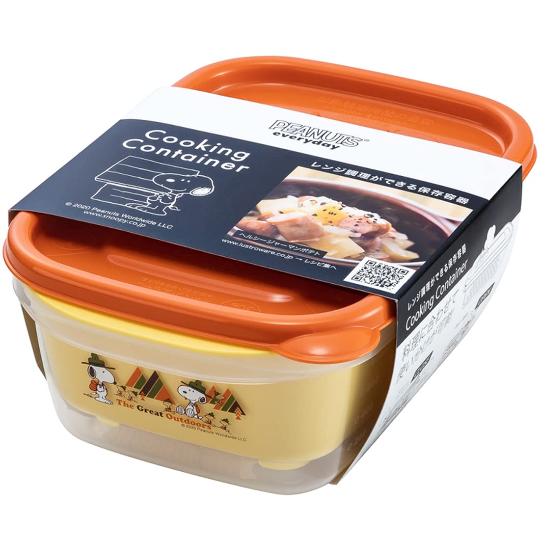 

Контейнер для приготовления вареных овощей Iwasaki Kogyo Snoopy квадратного типа