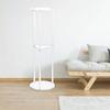 Portable 3 Layers Acrylics Round Table for Contemporary Home Decoration Easy to Use and Space Saving Organization