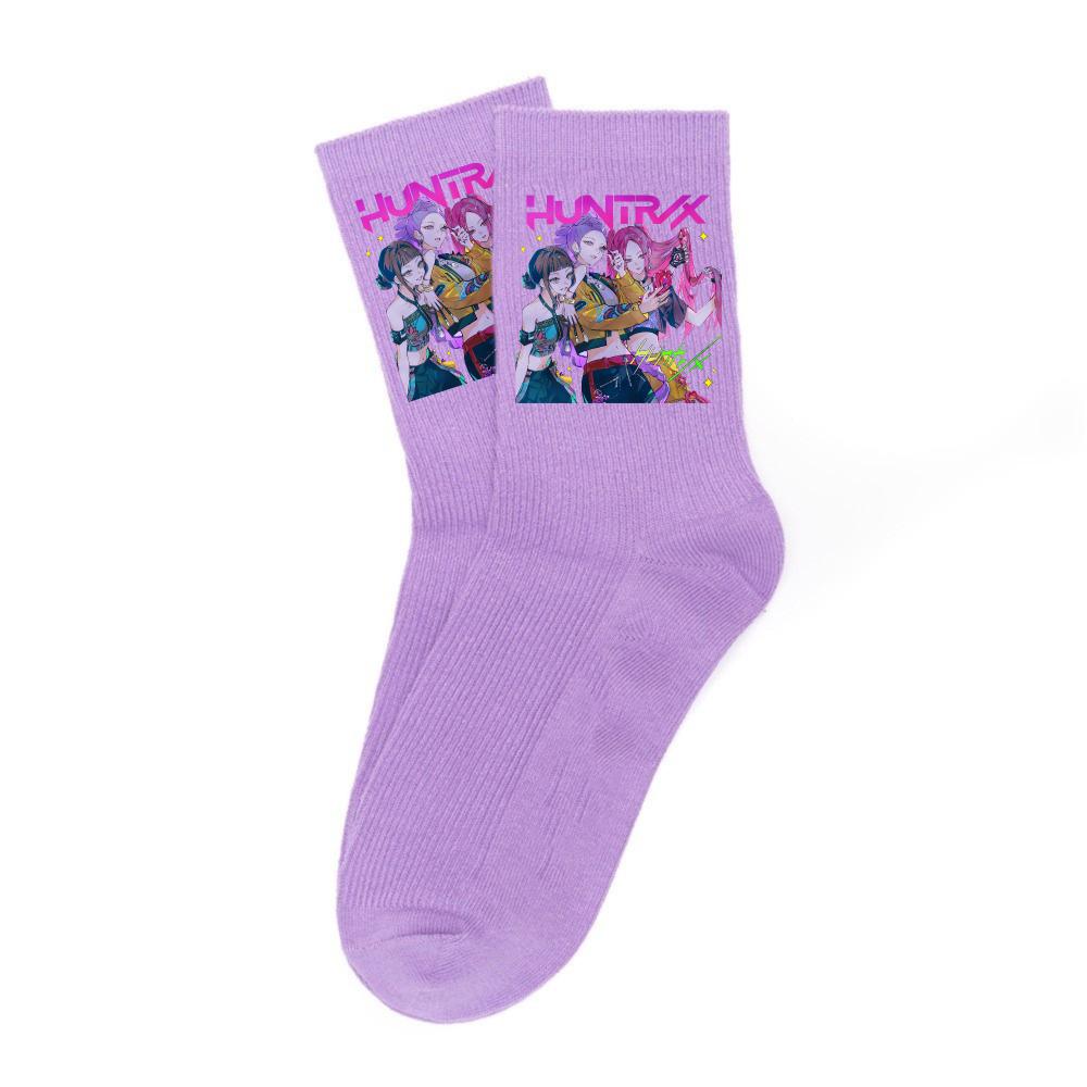 Neueste Kpop-Dämonenjäger-Socken, weich, dick und warm, für Schüler, Outdoor-Sportarten, Herbst, kalte Jahreszeit, Mädchen, wadenlang, Kindergeburtstag, Geschenk