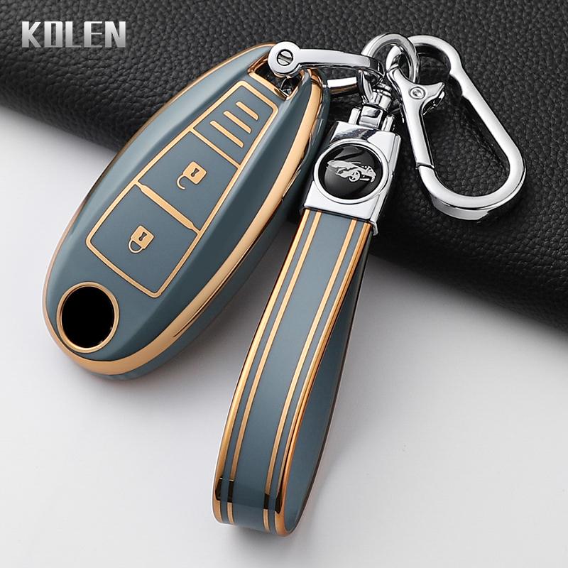 Fashion Tpu Car Key Case Cover For Suzuki Vitara Swift Ignis Kizashi Sx4 Baleno Ertiga Samurai S-Cross Protected Keychain Shell