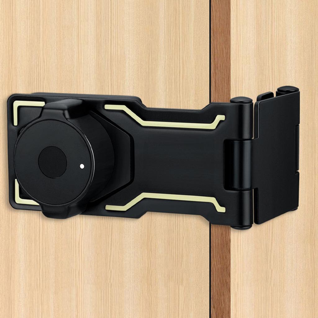 Combination Cabinet Door Lock Security Hasp Latches Easy Install Keyless Lock Simple Installs for Storage & Cupboards