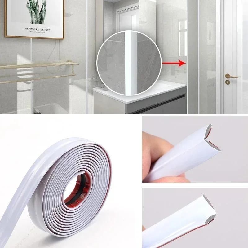 Self - adhesive Wall Corner Decorative Strip PVC Tape Ideal for Home Decoration Protects Against Knocks on Furniture Edges