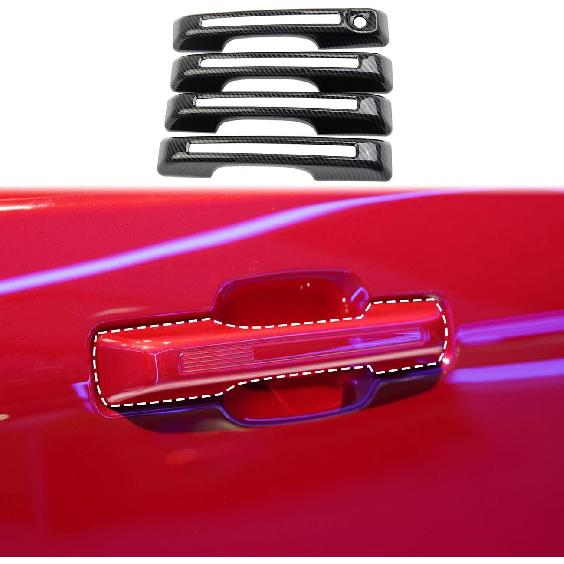 

Carbon Fiber Side Door Handles Trim Cover for Ford Maverick/Bronco Sport 2021-2026