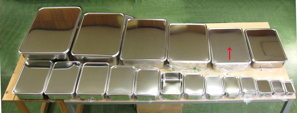 Nagao Tsubame Sanjo Deep Type Bat Square Storage Container Stainless Steel 11 Made in Japan 43.5cm 18-8 No.