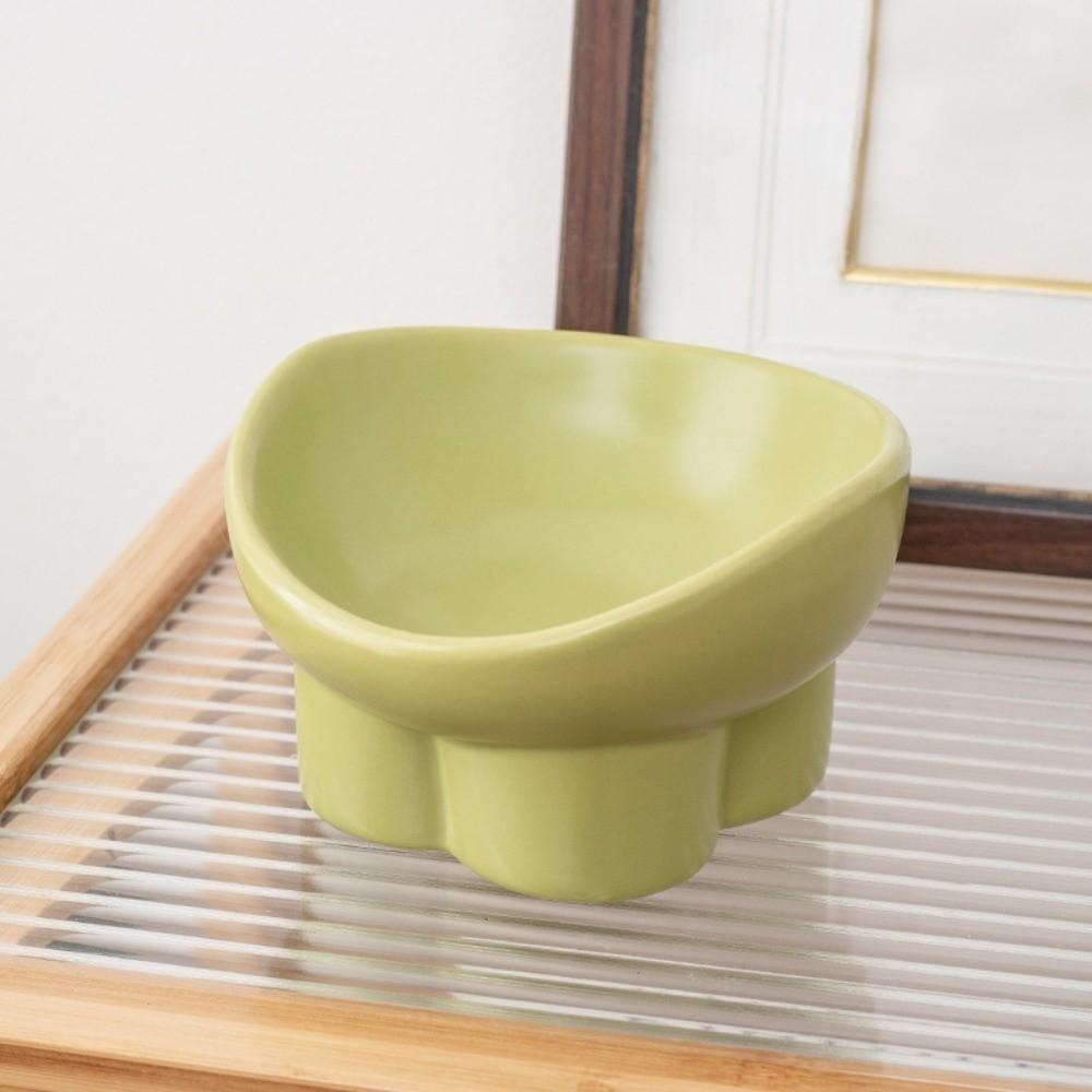 Large Diameter Elevated Cat Bowl Anti-spill High Foot Bowl Easy Clean Water Bowl Indoor Use