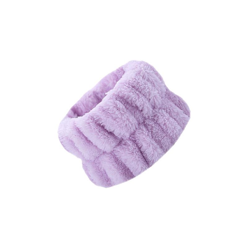 Absorbent Wrist Wash Bands, Soft Terry Cloth Wristbands for Face Washing, Makeup, Spa Prevent Water Dripping фиолетовый
