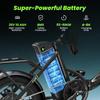 U4 Electric Bike 10.4Ah Battery 25KM/H Max Speed Front Suspension Disc Brake 3-Speed Modes 55+ Miles Range Compact Electric Bicycle with 16'' Tires