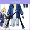 Mica Cosplay Costume For Genshin Impact Fans Mondstadt Surveyor Ice Boy Outfit