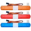 YEAHRUN 105/115/145mm Multi-function Flashing RC Car Police LED Light Alarming Light for 1/8 1/10 TRX4 SCX10 Tamiya Parts