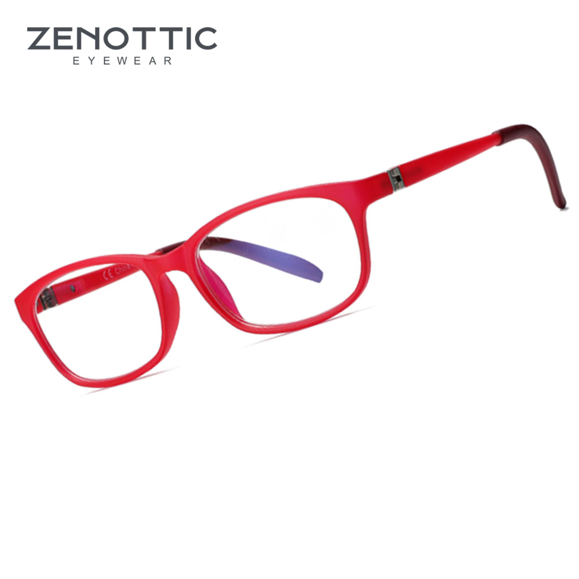 

ZENOTTIC Children Anti Blue Light Glasses TR90 Silicone Flexible Protective Optical Frame Eyeglasses for Boy Girl
