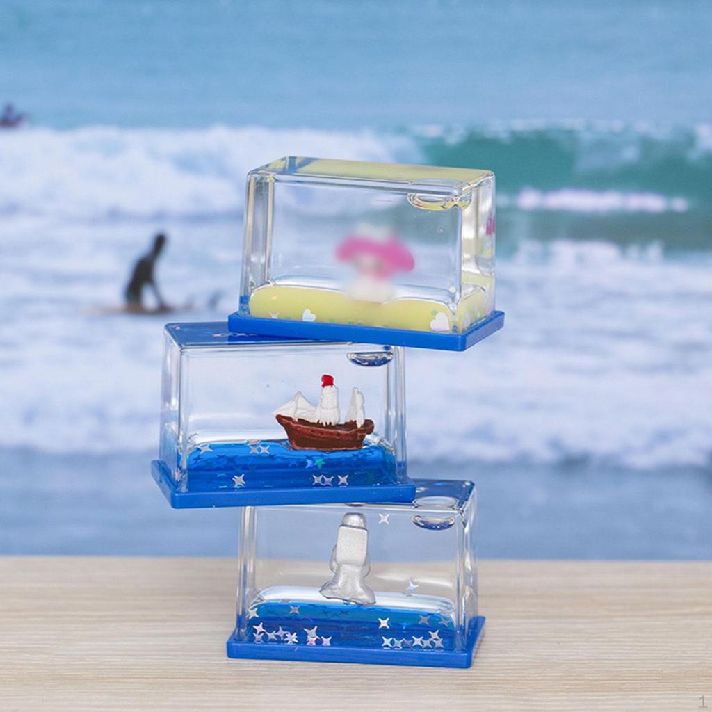 Akrylová tekutina Tekutá Dekorace Hračka Kreativní Dárek Jemná Ozdoba, Stolní Dekorace pro