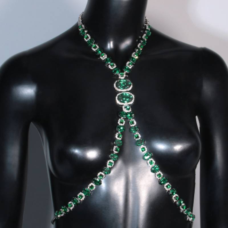 Body Chain With Waterdrop Shape For Men And Women Summer 2024 Fashion Accessory