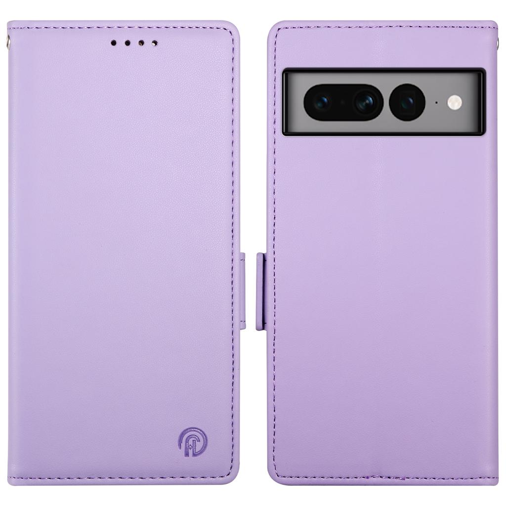 DF-010 For Google Pixel 7 Pro 5G Case Wallet Leather Phone Cover Flip Stand View Magnetic Protect