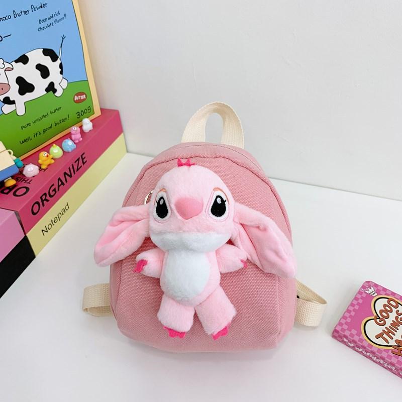 Kindergarten Baby Small Schoolbag Cartoon Cute Three-Dimensional Plush Doll Boys And Girls Backpack Children'S Backpack
