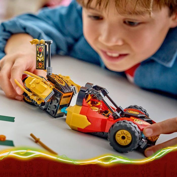 LEGO NINJAGO 71864 Véhicules Combinables de Kai et Cole - Jouet Voiture de Ninja dès 7 ans