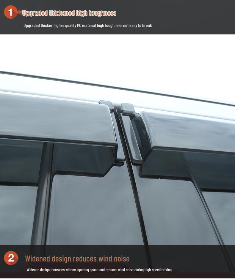 Honda Tenth Gen Accord, Civic, Lingpai, and Fengfan Car Window Rain Visor - Sun and Rain Guard for CR-V, XRV